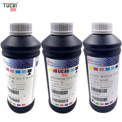 1L/Bottle UV Printer Ink Jetstream Pcu D Black Uv Ink For Ricoh Konica