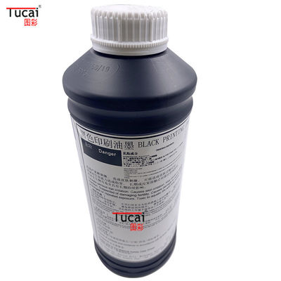 1L/Bottle UV Printer Ink Jetstream Pcu D Black Uv Ink For Ricoh Konica
