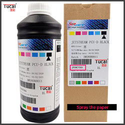 1L/Bottle UV Printer Ink Jetstream Pcu D Black Uv Ink For Ricoh Konica